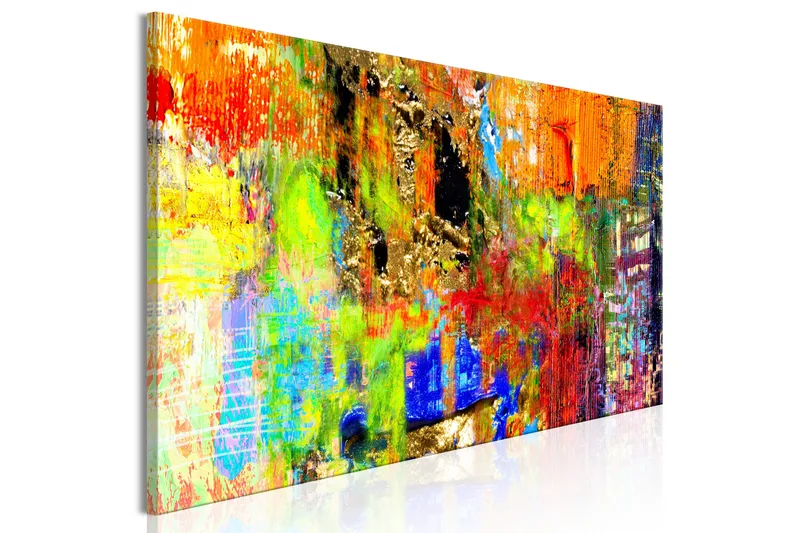 Tavla Colourful Abstraction (1 Part) Narrow 150x50 - Artgeist sp. z o. o. - Inredning & dekor - Tavlor & konst - Canvastavla