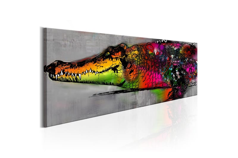 Tavla Colourful Alligator 120x40 cm