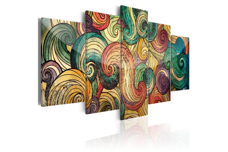 Tavla Colourful Waves 100x50, Artgeist sp. z o. o.