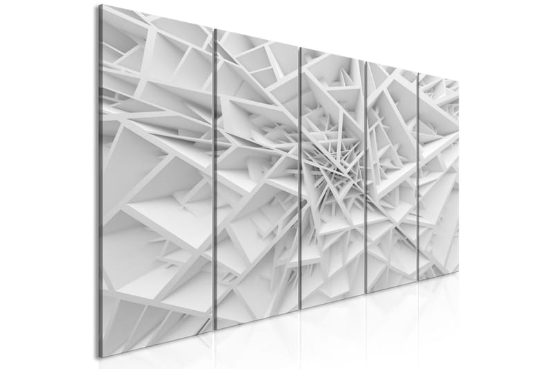 Tavla Complicated Geometry 5 Parts Narrow 225x90, Artgeist sp. z o. o.