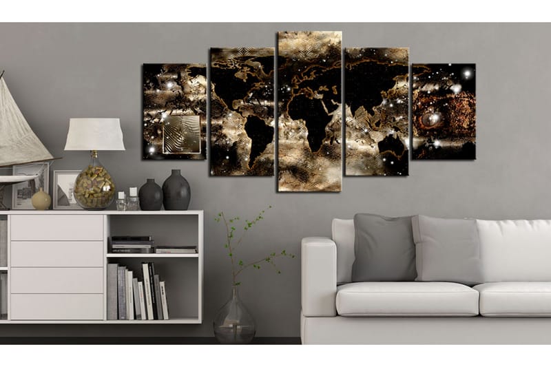 Tavla Continents And Stars 200x100 - Artgeist sp. z o. o. - Inredning & dekor - Tavlor & konst - Canvastavla