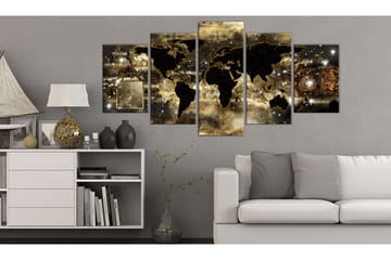 Tavla Continents Of Bronze 100x50 - Artgeist sp. z o. o. - Inredning & dekor - Tavlor & konst - Canvastavla