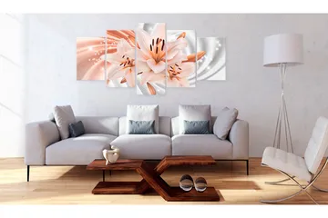 Tavla Coral Lilies 100x50 - Artgeist sp. z o. o. - Inredning & dekor - Tavlor & konst - Canvastavla