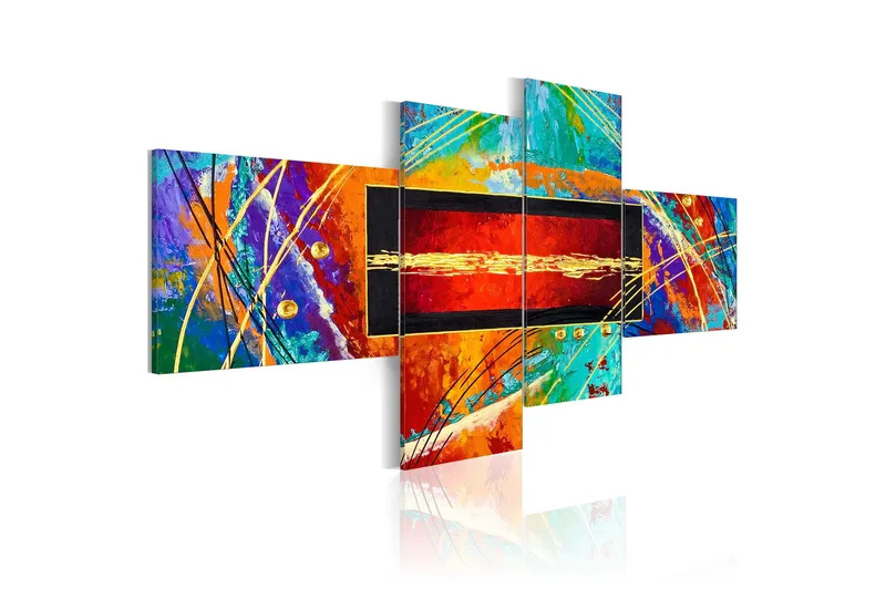 Tavla Dance Of Rainbow 100x45, Artgeist sp. z o. o.