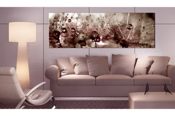 Tavla Dandelions After Rain 135x45 - Artgeist sp. z o. o. - Inredning & dekor - Tavlor & konst - Canvastavla