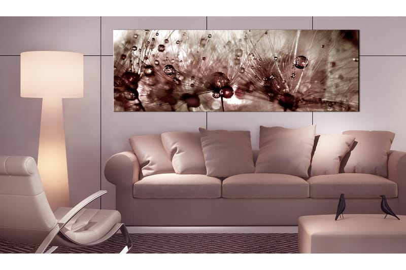 Tavla Dandelions After Rain 135x45 - Artgeist sp. z o. o. - Inredning & dekor - Tavlor & konst - Canvastavla