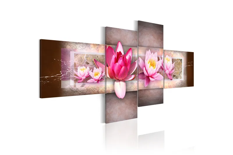 Tavla Delicate Water Lilies 200x90, Artgeist sp. z o. o.