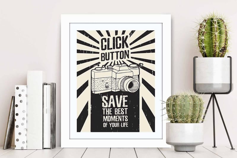 Tavla Entertainment med Ram Flerfärgad - 23,5x28,5 cm - Inredning & dekor - Tavlor & konst