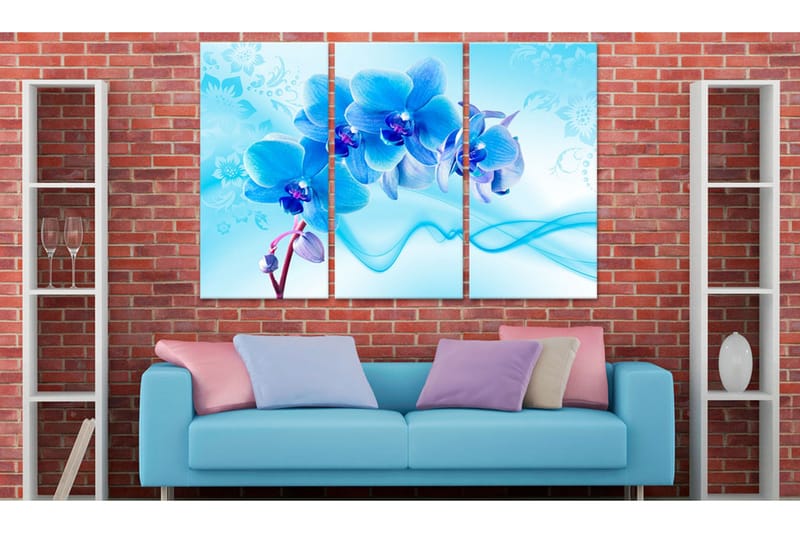 Tavla Ethereal Orchid Blue 60x40 - Artgeist sp. z o. o. - Inredning & dekor - Tavlor & konst - Canvastavla