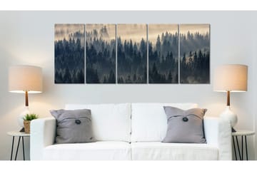 Tavla Fir In The Fog 225x90 - Artgeist sp. z o. o. - Inredning & dekor - Tavlor & konst - Canvastavla