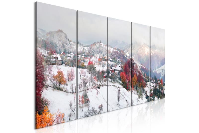 Tavla First Snow 5 Parts Narrow 200x80, Artgeist sp. z o. o.