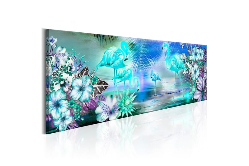 Tavla Flamingoes By Night 135x45, Artgeist sp. z o. o.
