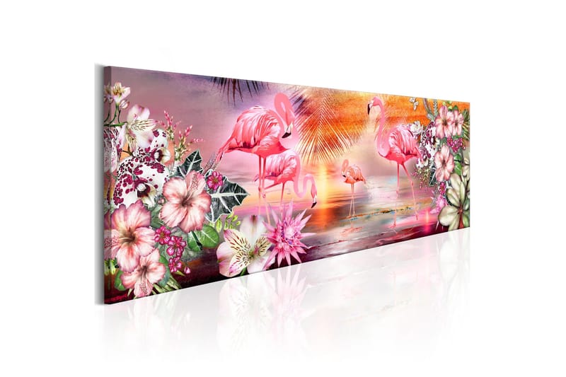 Tavla Flamingoes Land 135x45, Artgeist sp. z o. o.