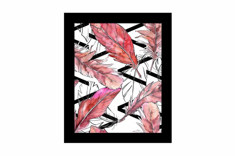 Tavla Floral Med Ram Flerfärgad 23,5X28,5 - 23,5x28,5 cm - Inredning & dekor - Tavlor & konst