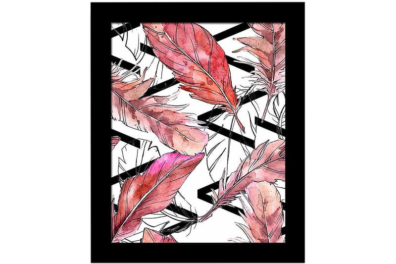 Tavla Floral Med Ram Flerfärgad 23,5X28,5 - 23,5x28,5 cm - Inredning & dekor - Tavlor & konst