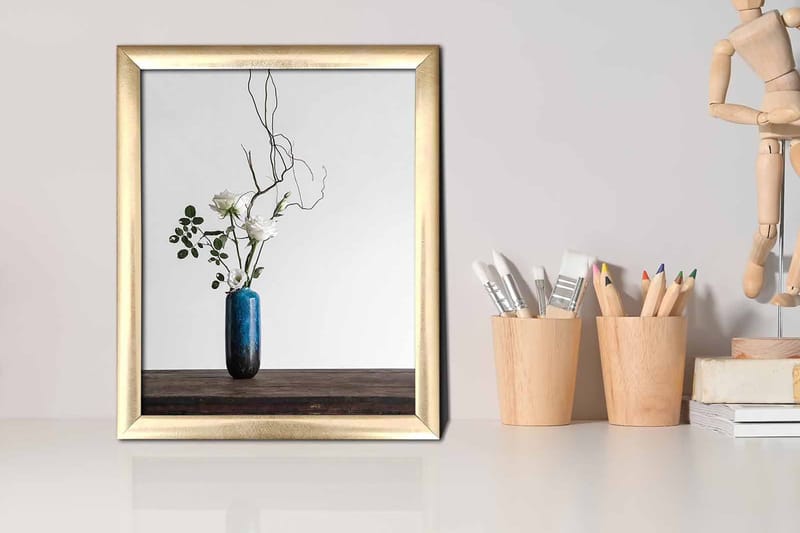 Tavla Floral med Ram Flerfärgad - 23,5x28,5 cm - Inredning & dekor - Tavlor & konst