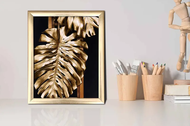 Tavla Floral med Ram Flerfärgad - 23,5x28,5 cm - Inredning & dekor - Tavlor & konst