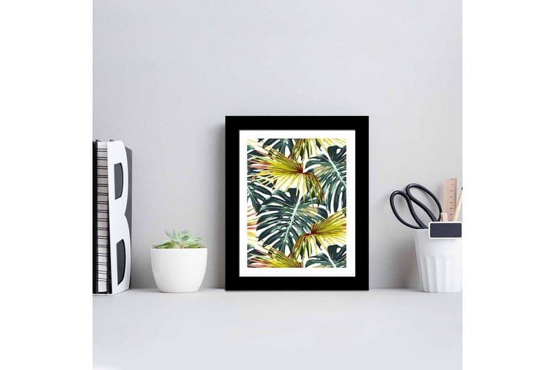 Tavla Floral med Ram Flerfärgad - 23,5x28,5 cm - Inredning & dekor - Tavlor & konst