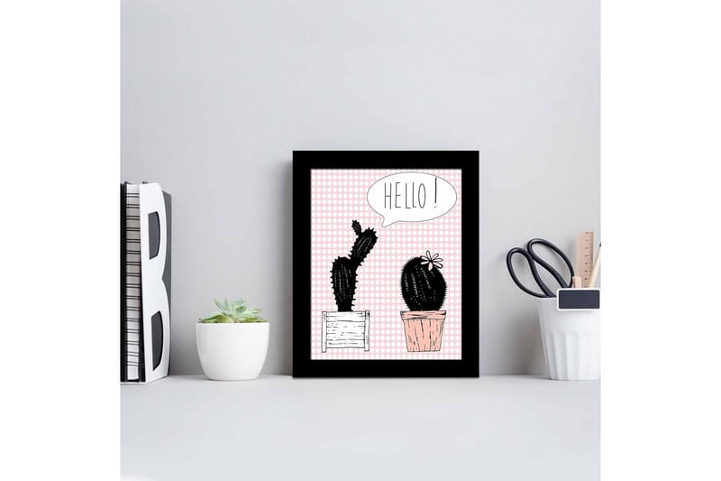 Tavla Floral med Ram Flerfärgad - 23,5x28,5 cm - Inredning & dekor - Tavlor & konst