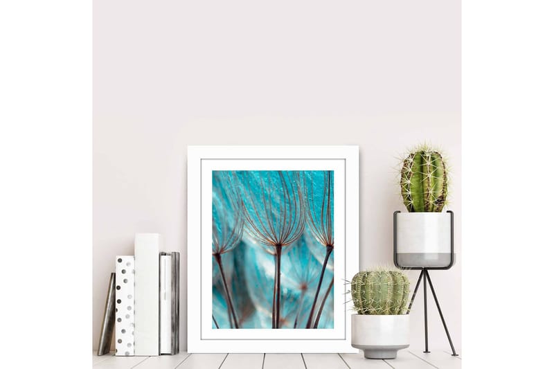 Tavla Floral med Ram Flerfärgad - 23,5x28,5 cm - Inredning & dekor - Tavlor & konst