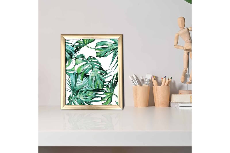 Tavla Floral med Ram Flerfärgad - 23,5x28,5 cm - Inredning & dekor - Tavlor & konst