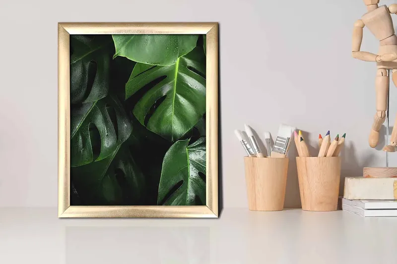 Tavla Floral med Ram Flerfärgad - 23,5x28,5 cm - Inredning & dekor - Tavlor & konst