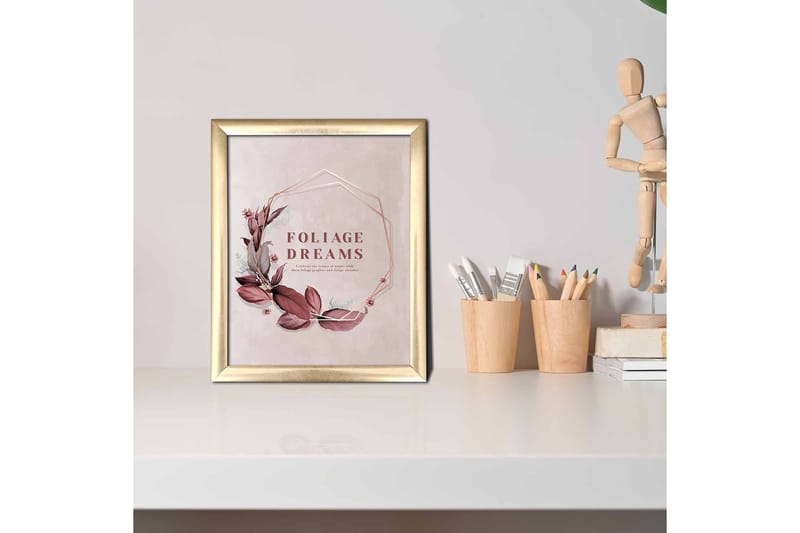 Tavla Floral med Ram Flerfärgad - 23,5x28,5 cm - Inredning & dekor - Tavlor & konst