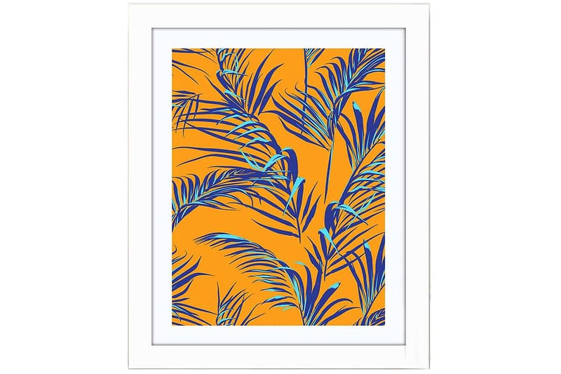 Tavla Floral med Ram Flerfärgad - 23,5x28,5 cm - Inredning & dekor - Tavlor & konst