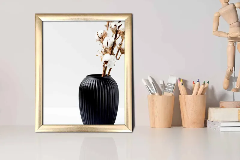 Tavla Floral med Ram Flerfärgad - 23,5x28,5 cm - Inredning & dekor - Tavlor & konst