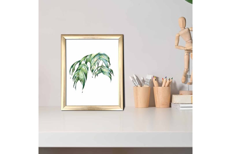 Tavla Floral med Ram Flerfärgad - 23,5x28,5 cm - Inredning & dekor - Tavlor & konst