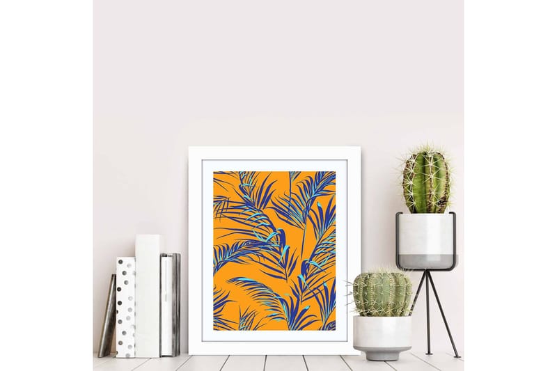 Tavla Floral med Ram Flerfärgad - 23,5x28,5 cm - Inredning & dekor - Tavlor & konst