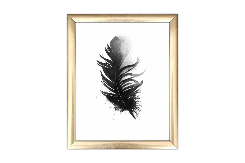 Tavla Floral med Ram Flerfärgad, 23,5x28,5 cm