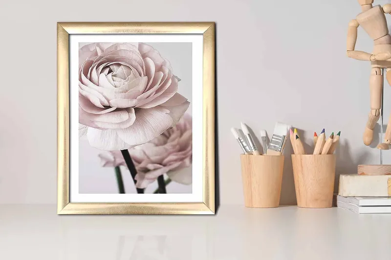 Tavla Floral med Ram Flerfärgad - 23,5x28,5 cm - Inredning & dekor - Tavlor & konst