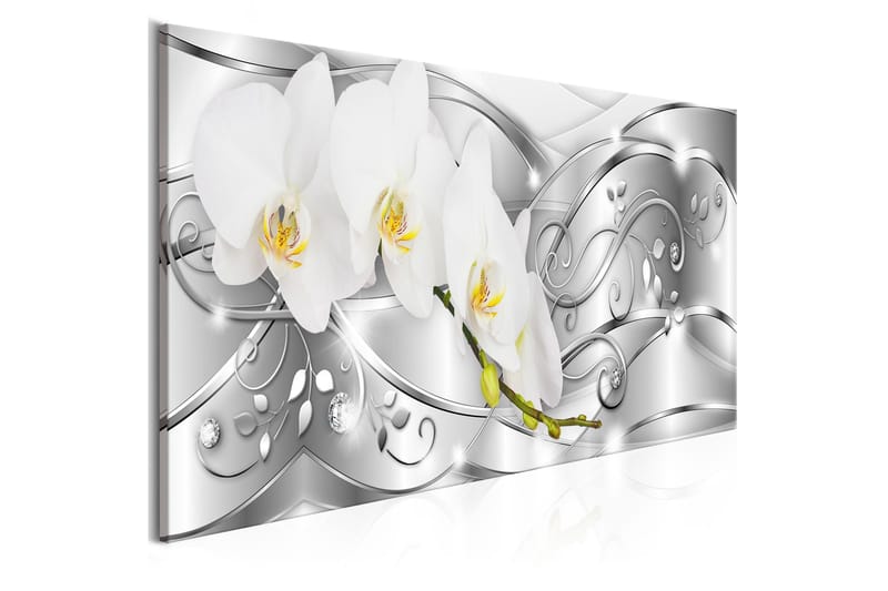 Tavla Flowering 1 Part Narrow Silver 135x45, Artgeist sp. z o. o.