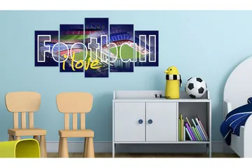 Tavla Football My Love 200x100 - Artgeist sp. z o. o. - Inredning & dekor - Tavlor & konst - Canvastavla