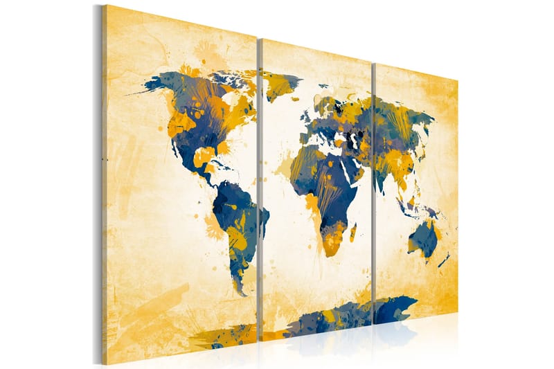Tavla Four Corners Of The World Triptych 120x80, Artgeist sp. z o. o.