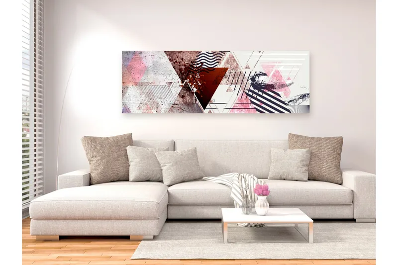 Tavla Geometric Background (1 Part) Narrow 135x45, Artgeist sp. z o. o.