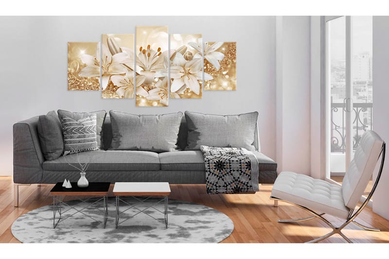 Tavla Golden Bouquet 200x100 - Artgeist sp. z o. o. - Inredning & dekor - Tavlor & konst - Canvastavla