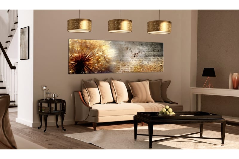 Tavla Golden Dandelion 135x45 - Artgeist sp. z o. o. - Inredning & dekor - Tavlor & konst - Canvastavla