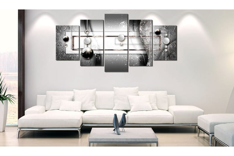 Tavla Grey Symmetry 100x50 - Artgeist sp. z o. o. - Inredning & dekor - Tavlor & konst - Canvastavla