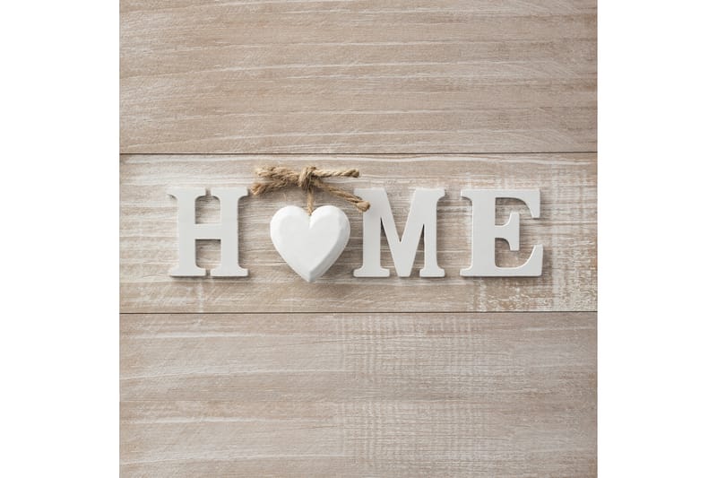 Tavla Home Beige|Vit|Brun 30X30 - 30x30 cm - Inredning & dekor - Tavlor & konst