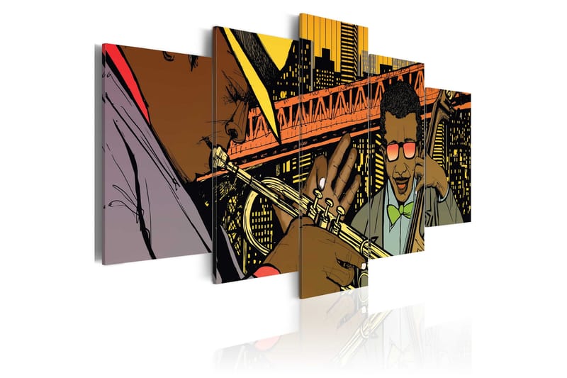 Tavla Jazz In Comic 100x50, Artgeist sp. z o. o.