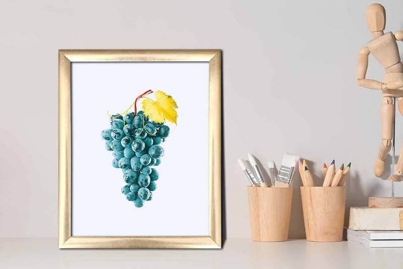 Tavla Kitchen med Ram Flerfärgad - 23,5x28,5 cm - Inredning & dekor - Tavlor & konst