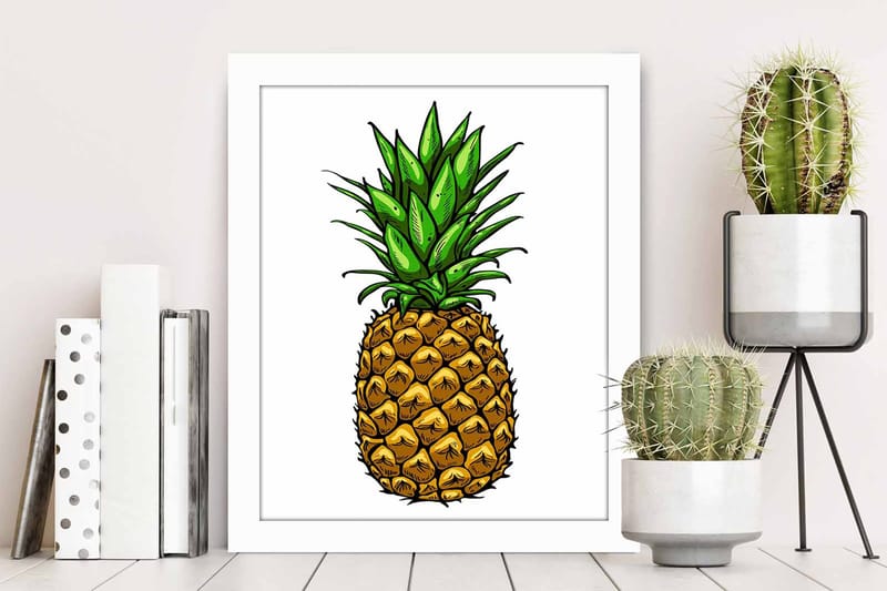 Tavla Kitchen med Ram Flerfärgad - 23,5x28,5 cm - Inredning & dekor - Tavlor & konst