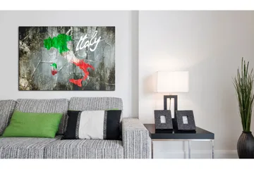 Tavla Konstnärlig Karta Över Italien 60x40 - Artgeist sp. z o. o. - Inredning & dekor - Tavlor & konst - Canvastavla