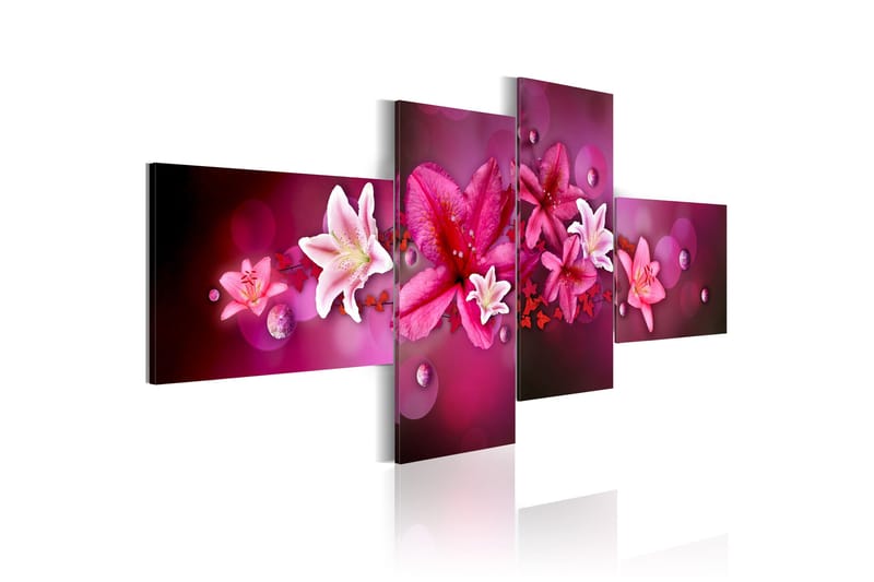 Tavla Lilies And Pearls 100x45, Artgeist sp. z o. o.