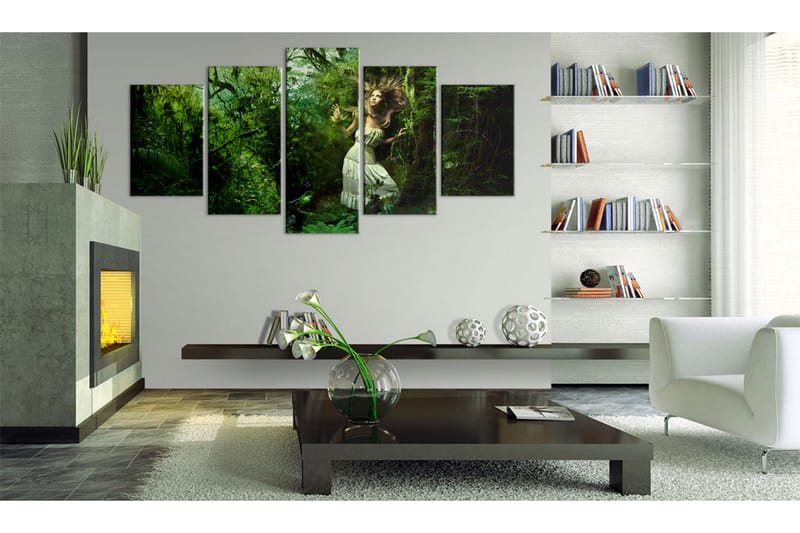 Tavla Lost In Greenery 200x100 - Artgeist sp. z o. o. - Inredning & dekor - Tavlor & konst - Canvastavla