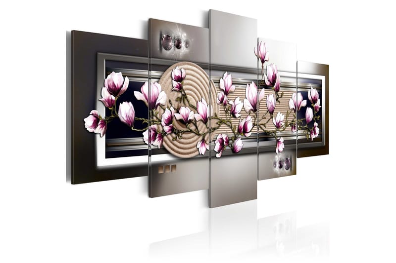 Tavla Magnolia And Zen Garden 100x50, Artgeist sp. z o. o.