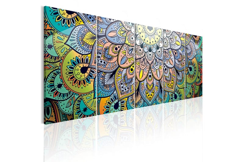 Tavla Mandala Peacock's Tail 225x90, Artgeist sp. z o. o.