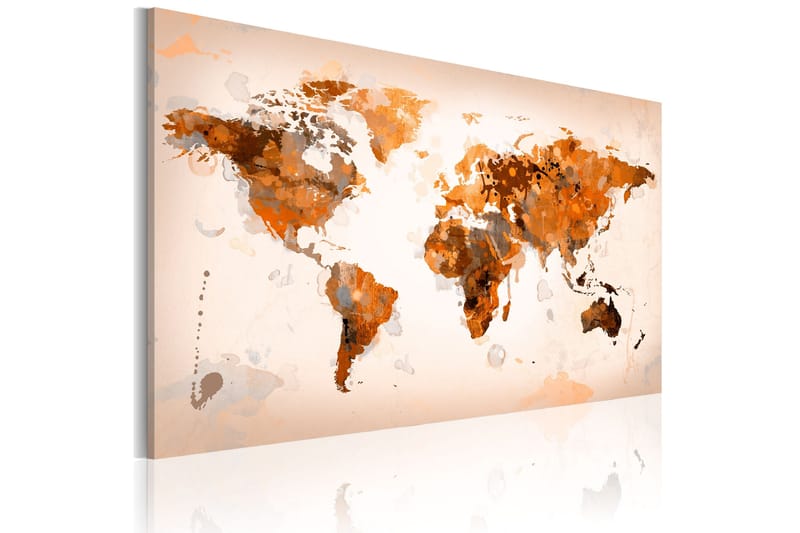 Tavla Map Of The World Desert Storm 60x40, Artgeist sp. z o. o.